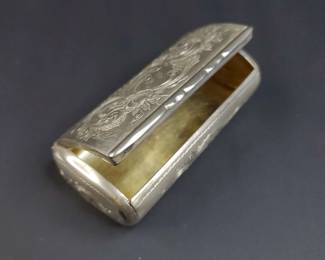 19th Century Swedish .830 Silver Snuff Box