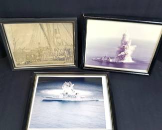 Vintage Navy Shock Test WW2 Era Maritime Photos