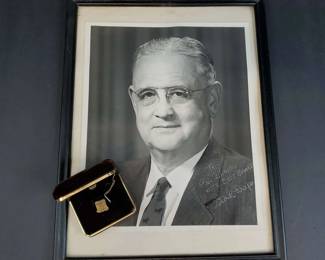 Portrait Pin Charles Stark Draper MIT Scientist
