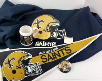 New Orleans SaintsBlanket, Pin, Pennant, Mug, Ticket