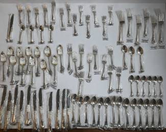 Sterling Silverware Service for 12