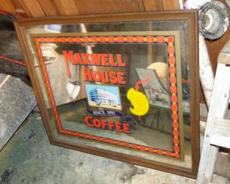 Maxwell house coffee mirror sign