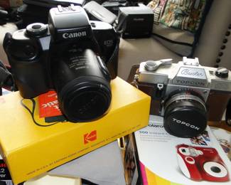 More cameras Cannon and Besler Topcon and Kodaks
