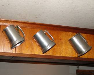 Pewter mugs