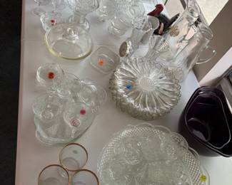 Crystal and glass
