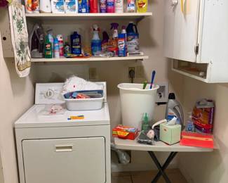 Clothes dryer and cleaning products