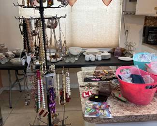 Jewelry! Necklaces and hat