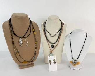 925 Sterling Silver Necklace  Earrings Collection  109g Total
