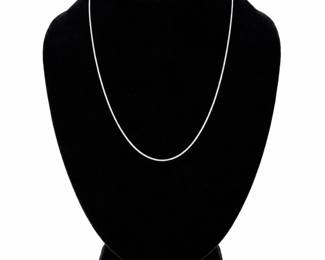 14K Gold Rope Chain Necklace  18 with Shortening Option, 0.61g