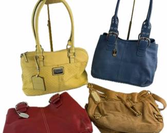 Tignanello Leather Handbag Collection with Matching Wallets, 4 Pieces