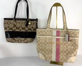 Coach Signature Tote Collection with Coin Purse  Dust Bags