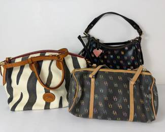 Fun Dooney  Bourke Zebra Canvas Satchel  Crossbody Bag