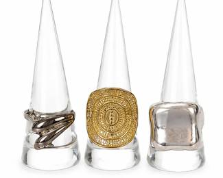 Assorted Costume Fashion Ring Collection  Mixed Styles  Sizes