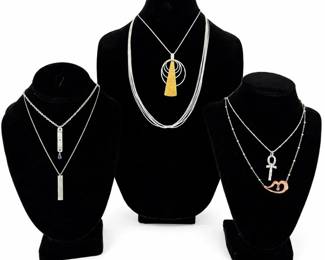 41.14g  925 Sterling Silver Necklace Collection