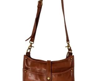 Frye Campus Vintage Leather Shoulder Crossbody Bag Brown