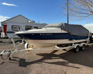  01 2005 Bayliner Bowrider 20 w Mercury 90HP FourStroke, Trailer  Bimini