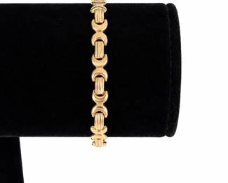 5.56g  14K Yellow Gold Link Bracelet