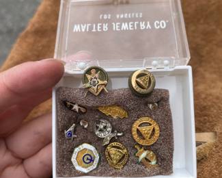 Knights Templar and Free Mason Pins