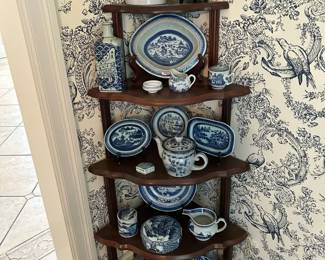 Oriental Style Blue White Decor With Tiffany Co Piece