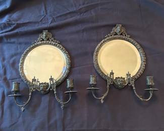 Tiffany Co Victorian Style Wall Sconce Mirror