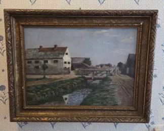Provincial Village Landscape Oil Painting