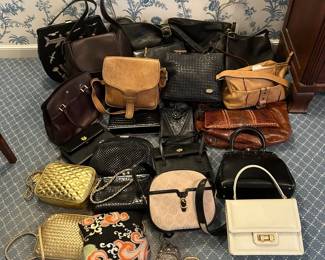 Vintage Purse Lot Some Leather