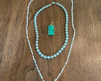 Beaded Necklaces With 14k Gold Clasps