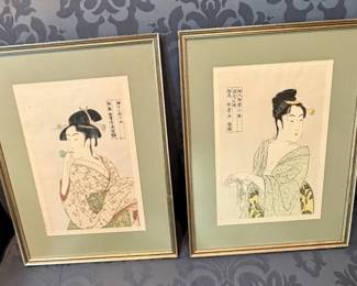 Two Japanese Woodblock Prints