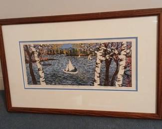 Autumn On The Lake Signed Diane Castle