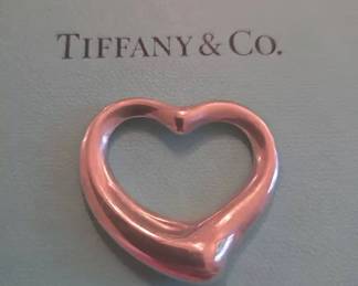 Tiffany Co. Sterling Silver Heart Pendant