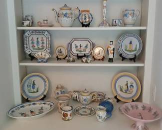 Hand Painted Marked Henriot Quimper France More