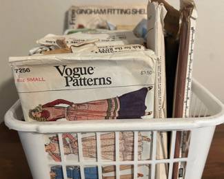 Vintage sewing patterns.