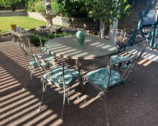 Wrought iron patio furniture