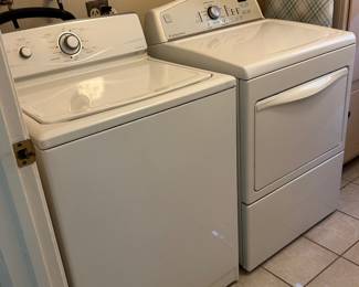 Washer, dryer.