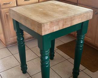 Nice butcher block island