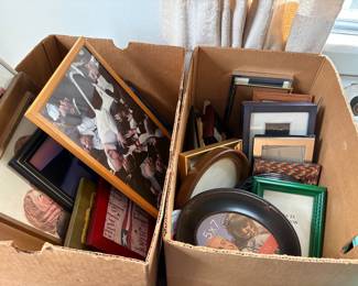 Hundreds of picture frames - all sizes and colors 