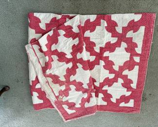 hand quilted - some wear