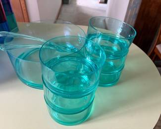 Lucite salad set