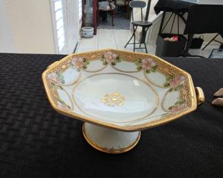 Antique Nippon china & salt cellars 