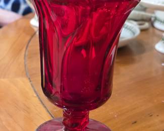 Fostoria Jamestown Ruby glass set of 8