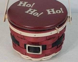 2010 Longaberger SANTA BELLY Basket