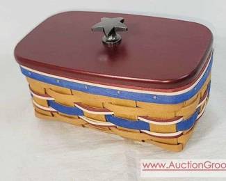 Longaberger American Celebrations Caddy basket 2010. Rare