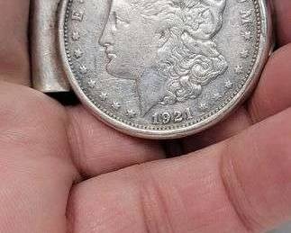 1 Silver Dollar Money Clip Sterling