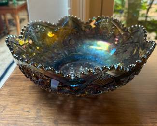 Imperial carnival glass bowl