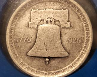 1926 Sesquicentennial of American Independence Commemorative Silver Half Dollar.