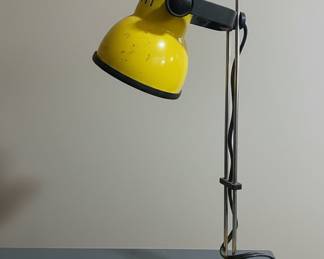 Yellow Adjustable Desk Lamp, 1970s Style