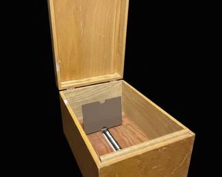 Wooden Card File Box Style
