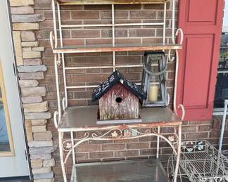 Victorian Style Wrought Iron Baker's Rack
