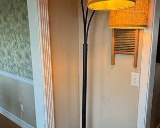 Mid-Century Modern Style Three-Light Arc Floor Lamp