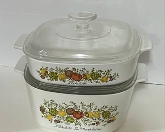 CorningWare Spice of Life L'Echalote La Marjolaine Casserole Dishes